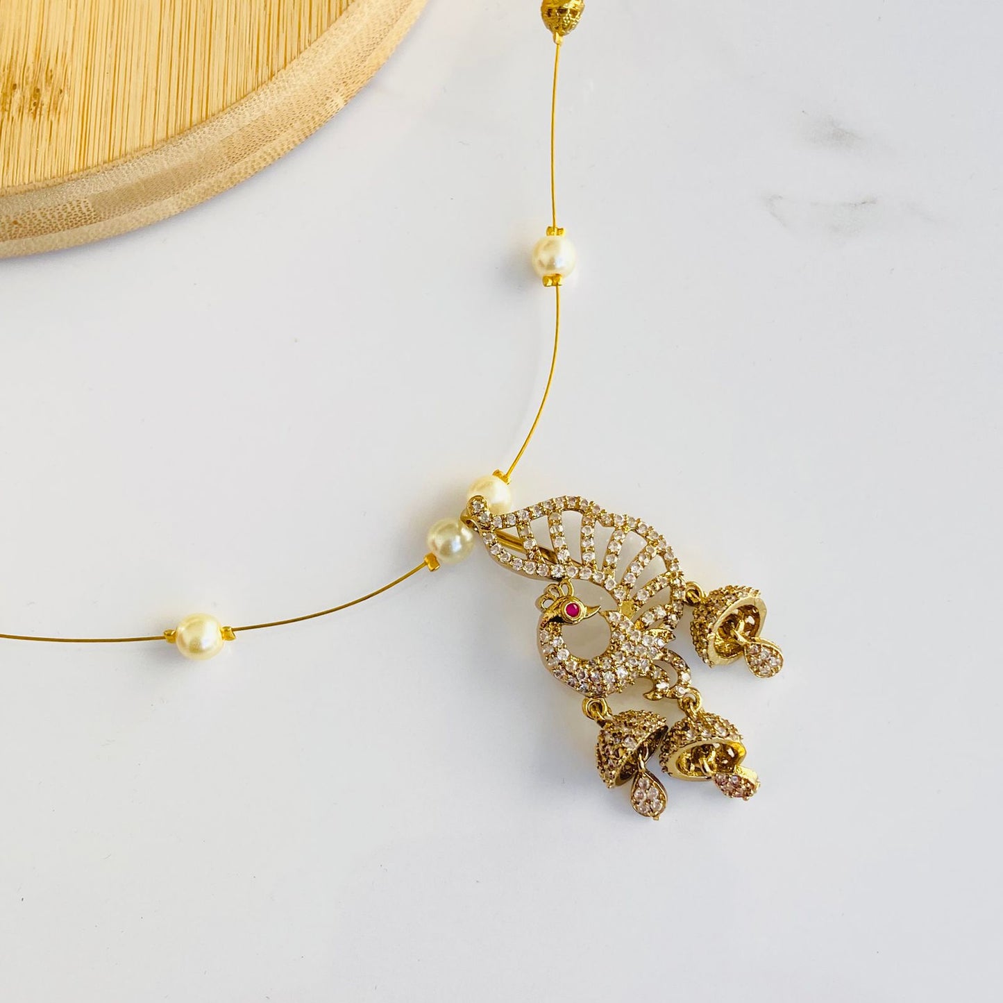Amala Invisible Chain Choker Necklace