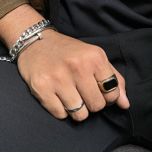 Flints Men’s Dual Tone Ring