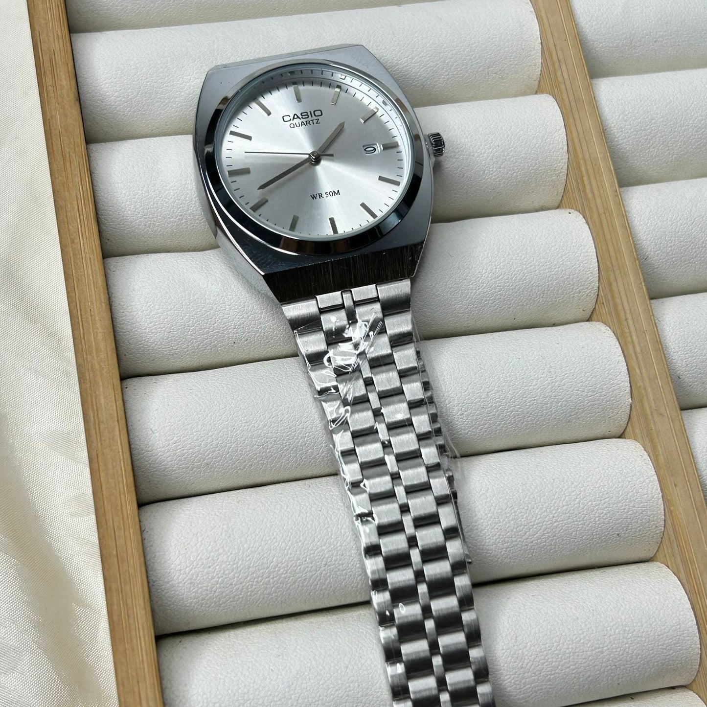 CS Silver Round Watch