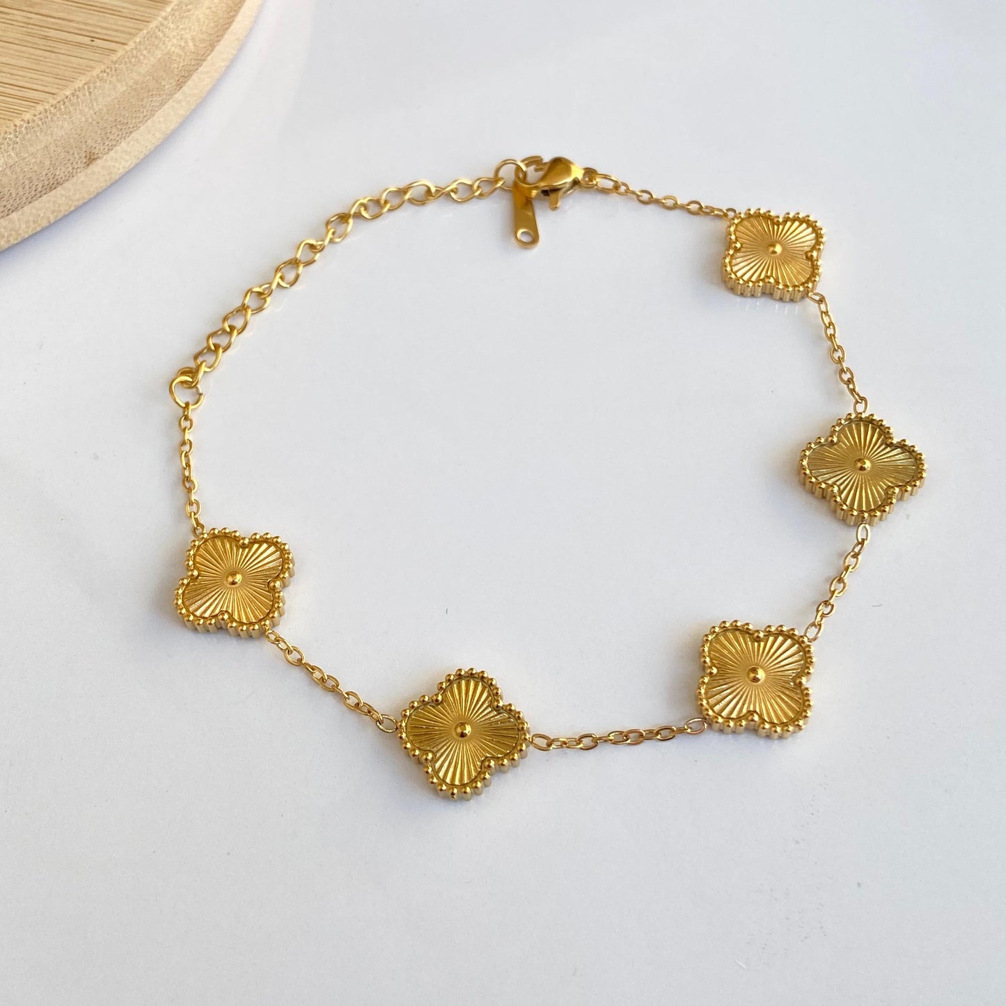 Gold Clover Bracelet