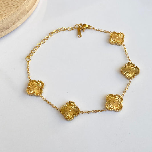 Gold Clover Bracelet
