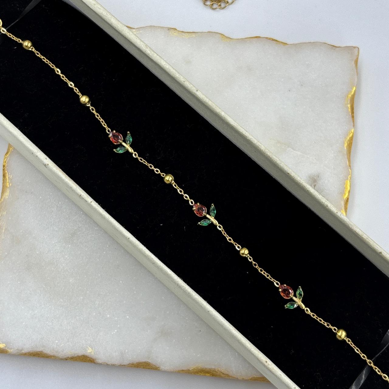Tulip Minimal Chain Bracelet