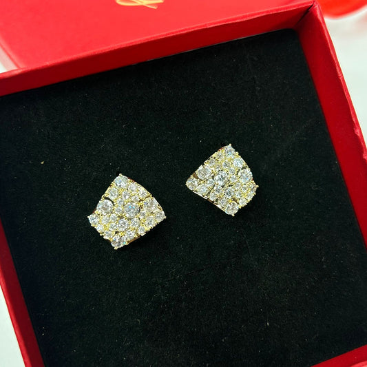 Frosted Square Earrings