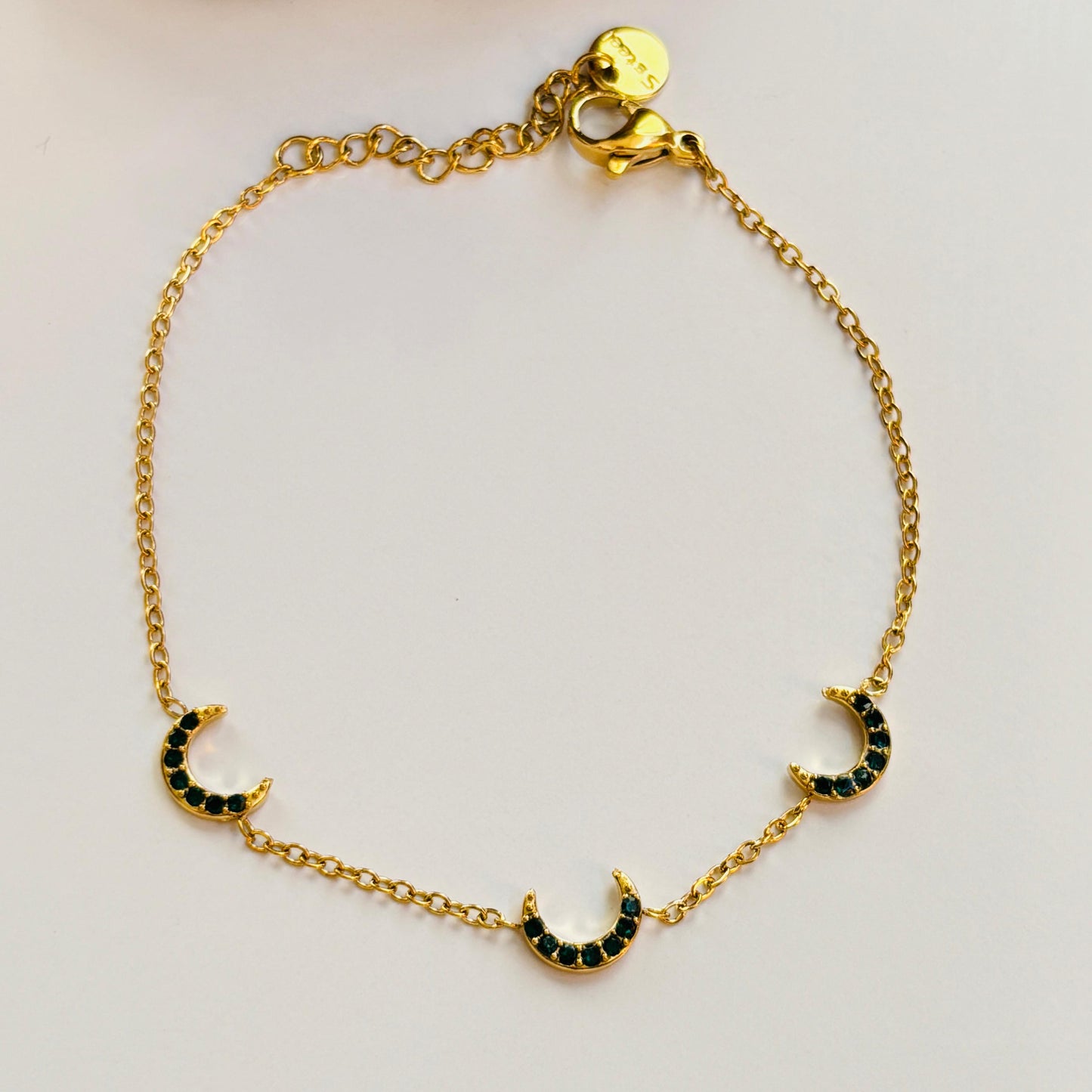 Emerald Moon Bracelet