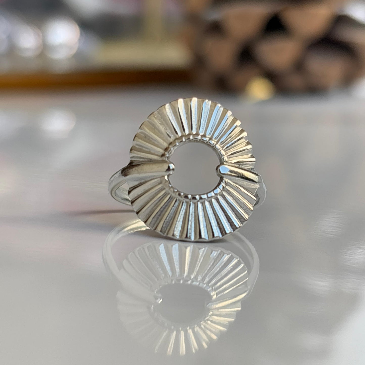 Lunar silver Ring
