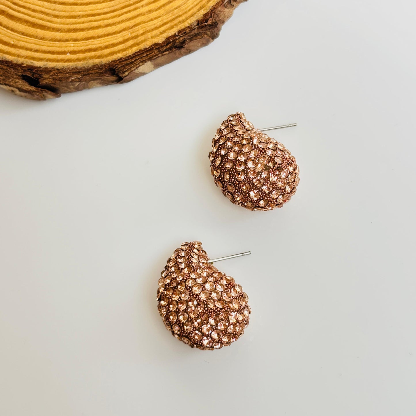 Bling Rosegold Bottega Earrings
