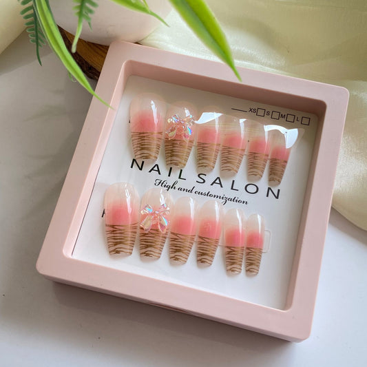 Salon Gel Stick On nails 05