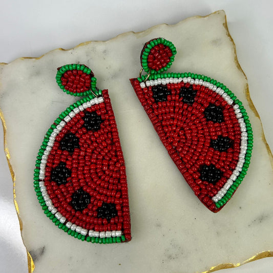 Beads Watermelon Earrings