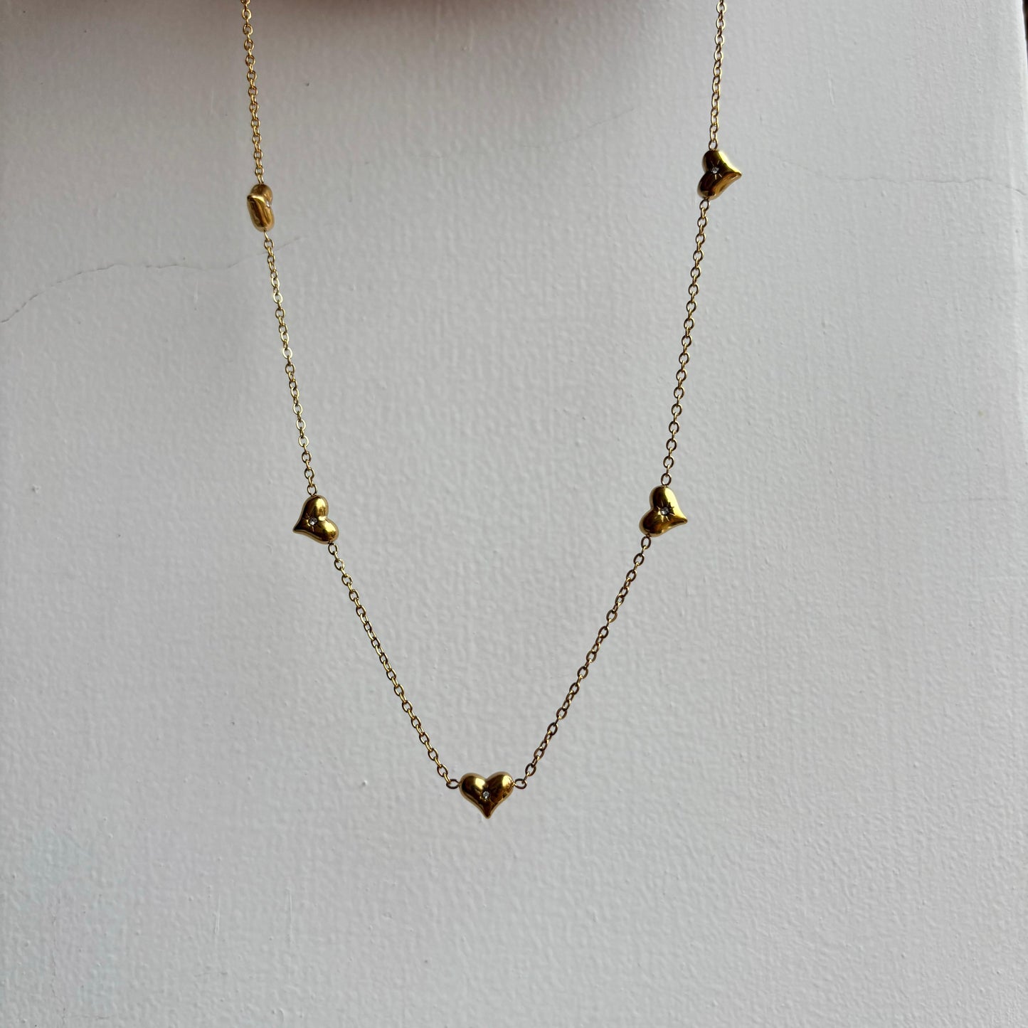 Heart Charm Bling Necklace