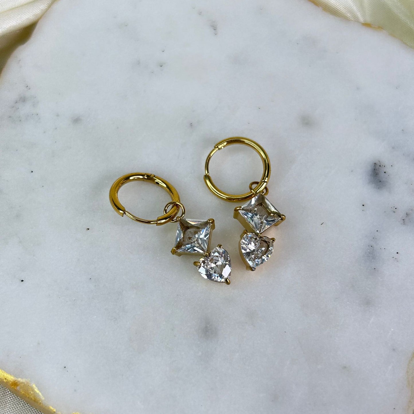 Boxy Heart Earrings