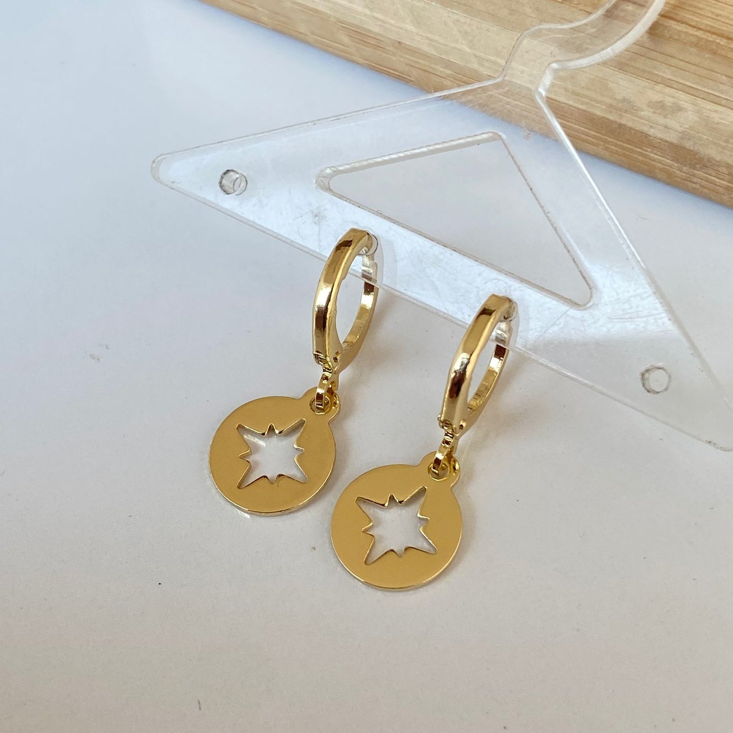 Star Huggies Earrings