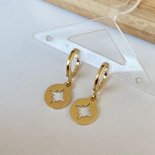 Star Huggies Earrings