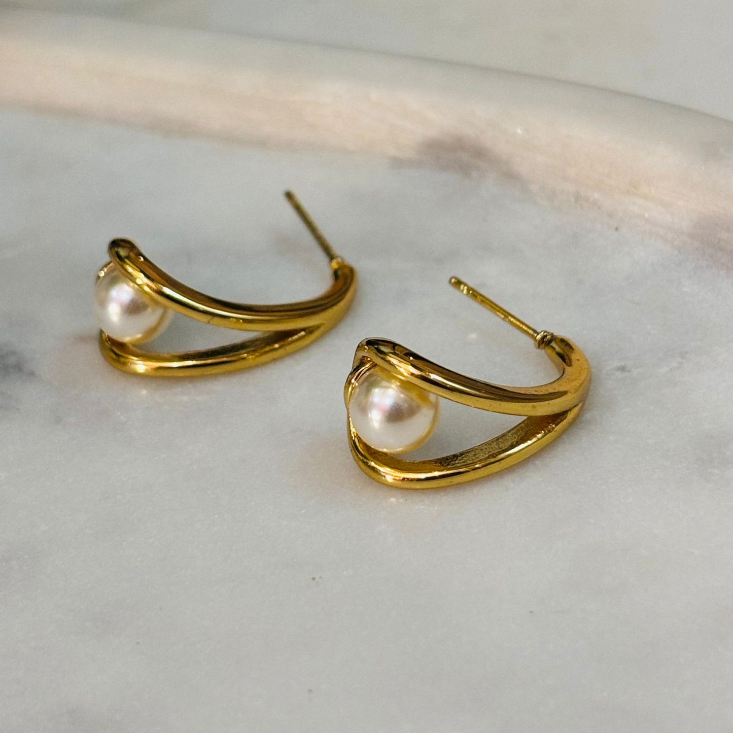 Pearl Wrap Earrings