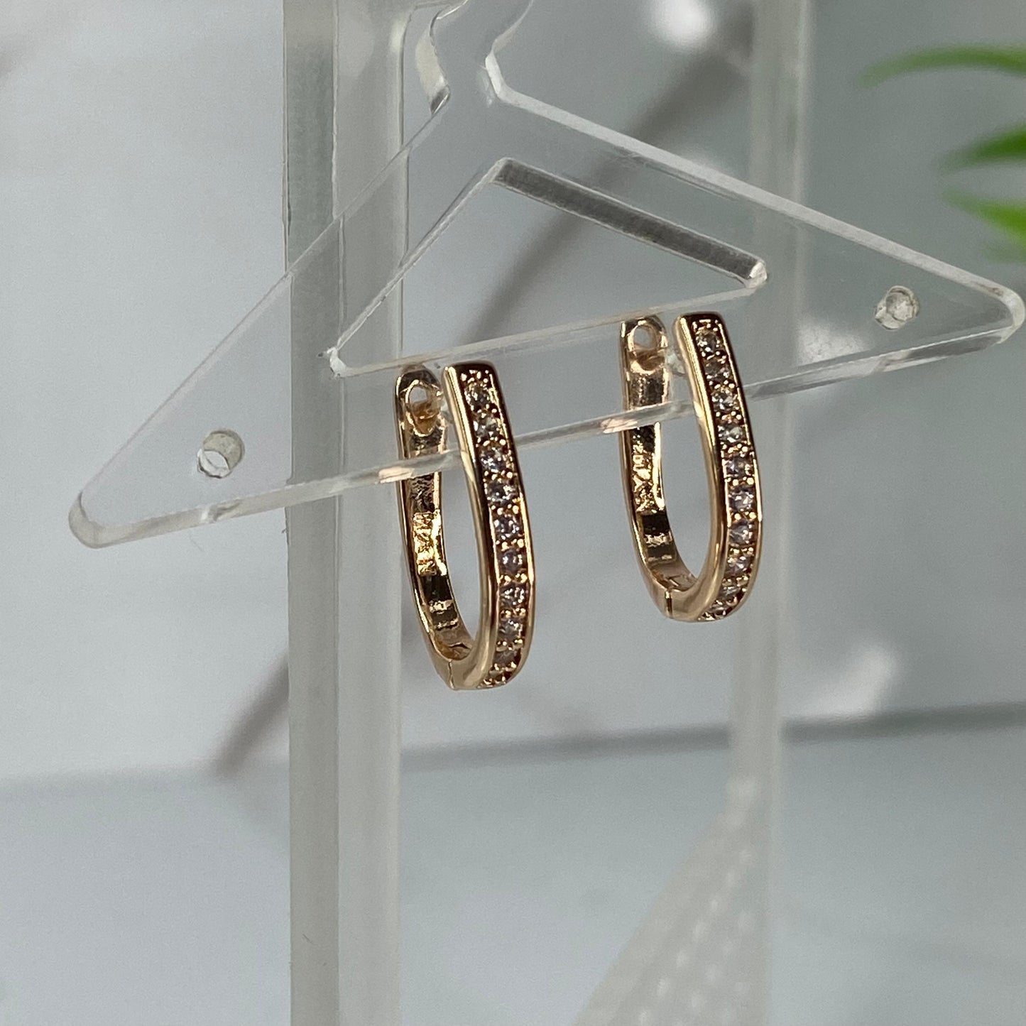 U Studded Hoops