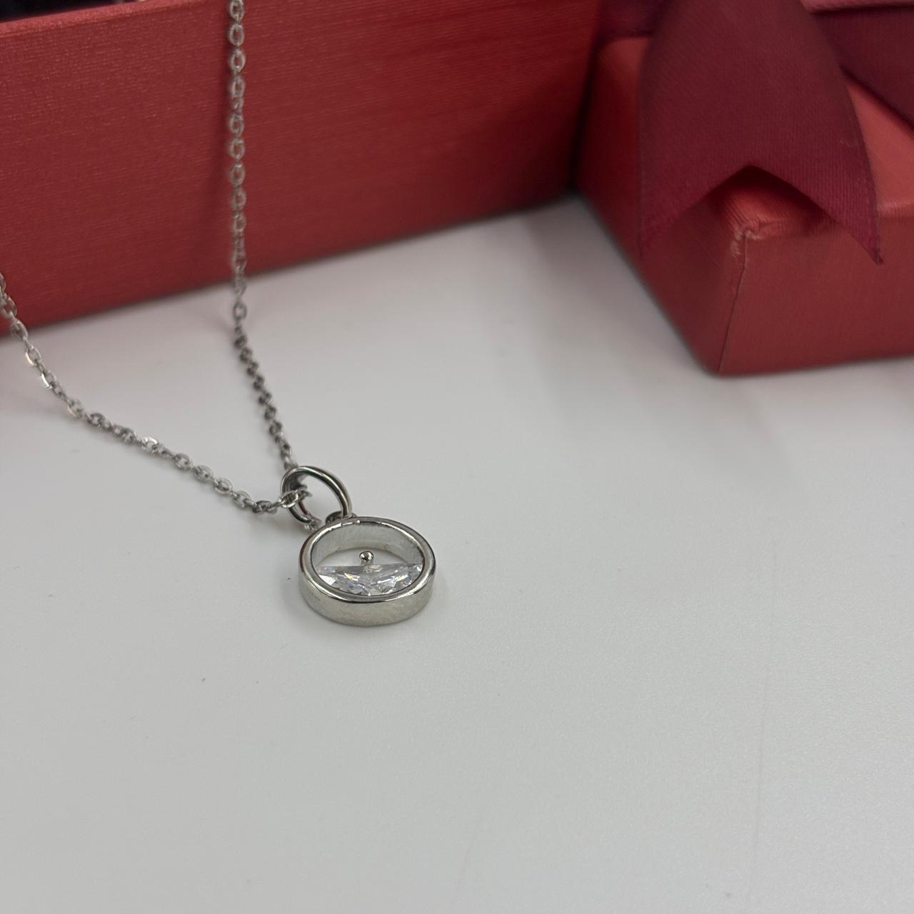 Dainty Luna Necklace ( Silver)