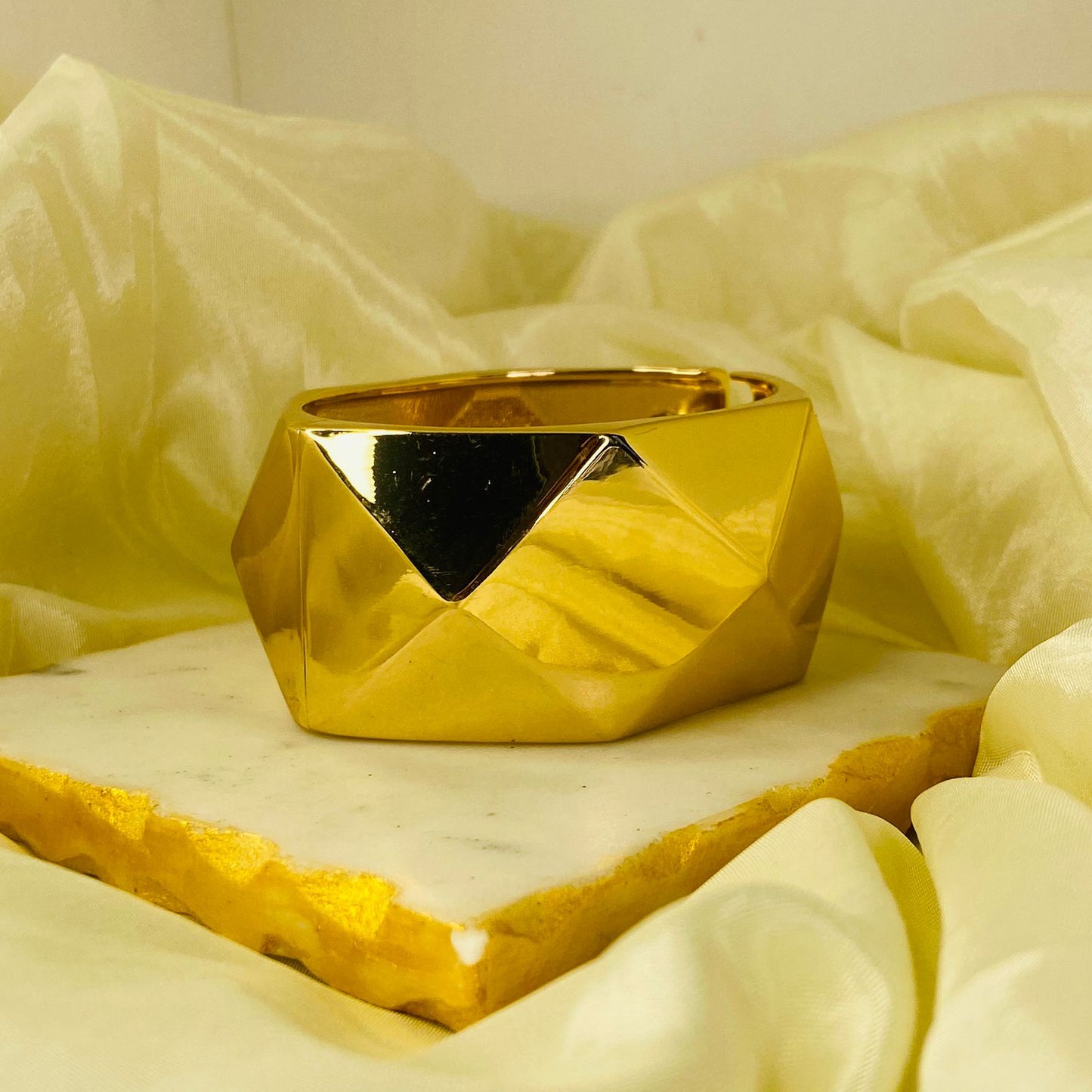 Solar Chunky Cuff Bracelet
