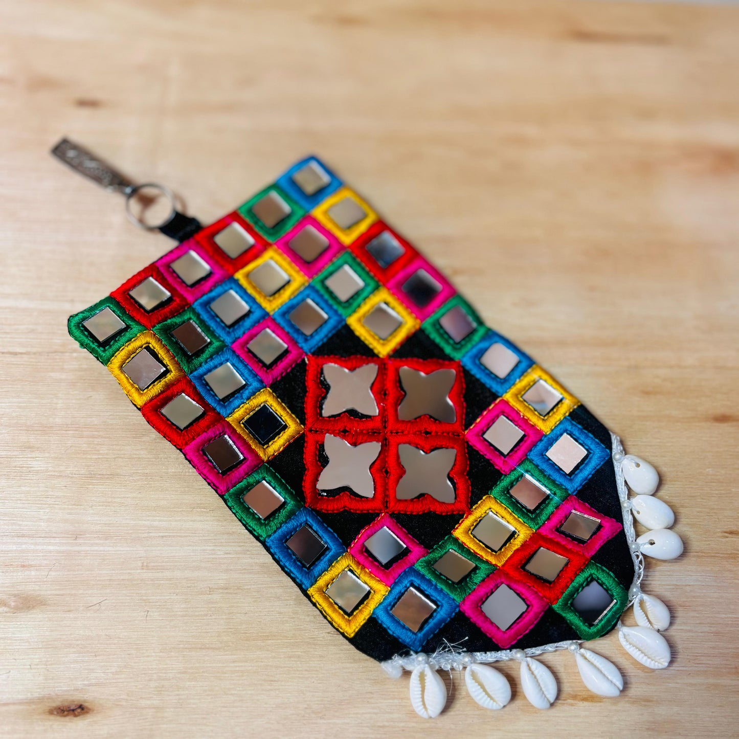 Mirror Diamond Waist Hanging Pouch