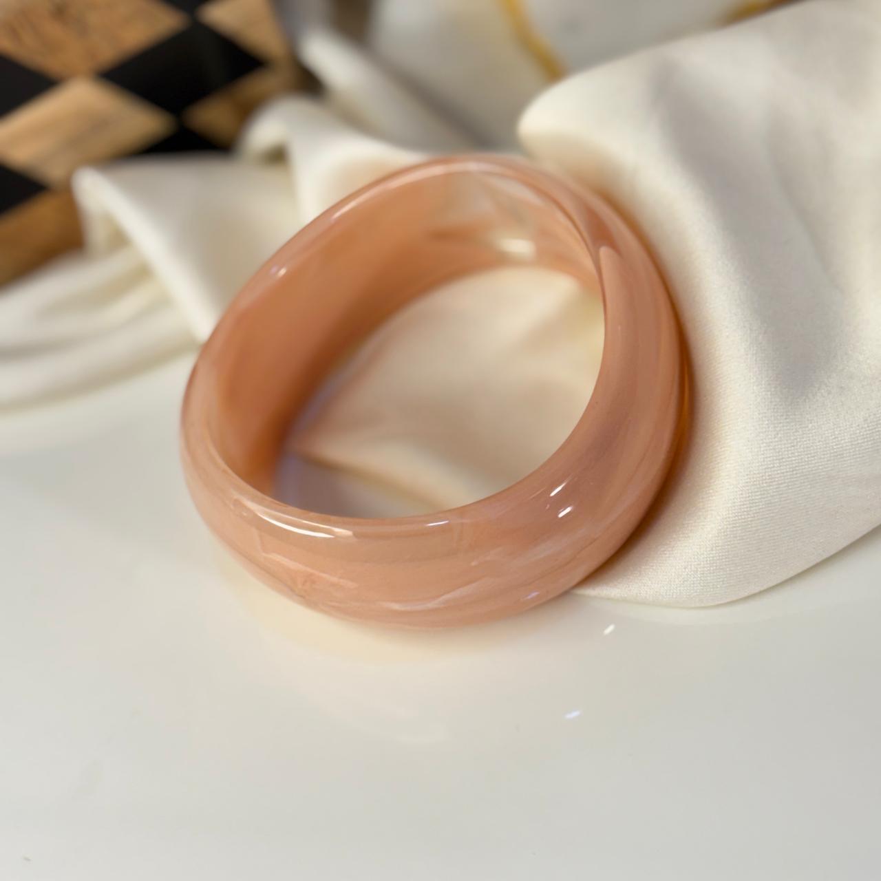 Peachy Resin Bangle