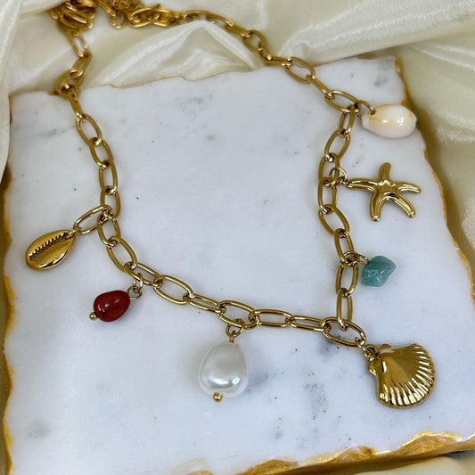 Selena Beach Charm Necklace