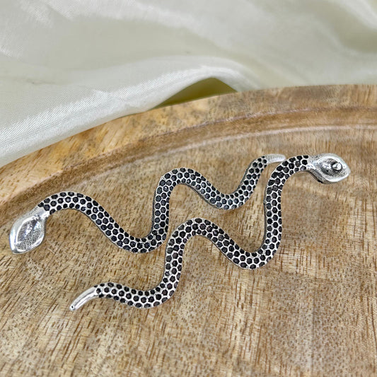 Boho Snake Earrings( Silver)