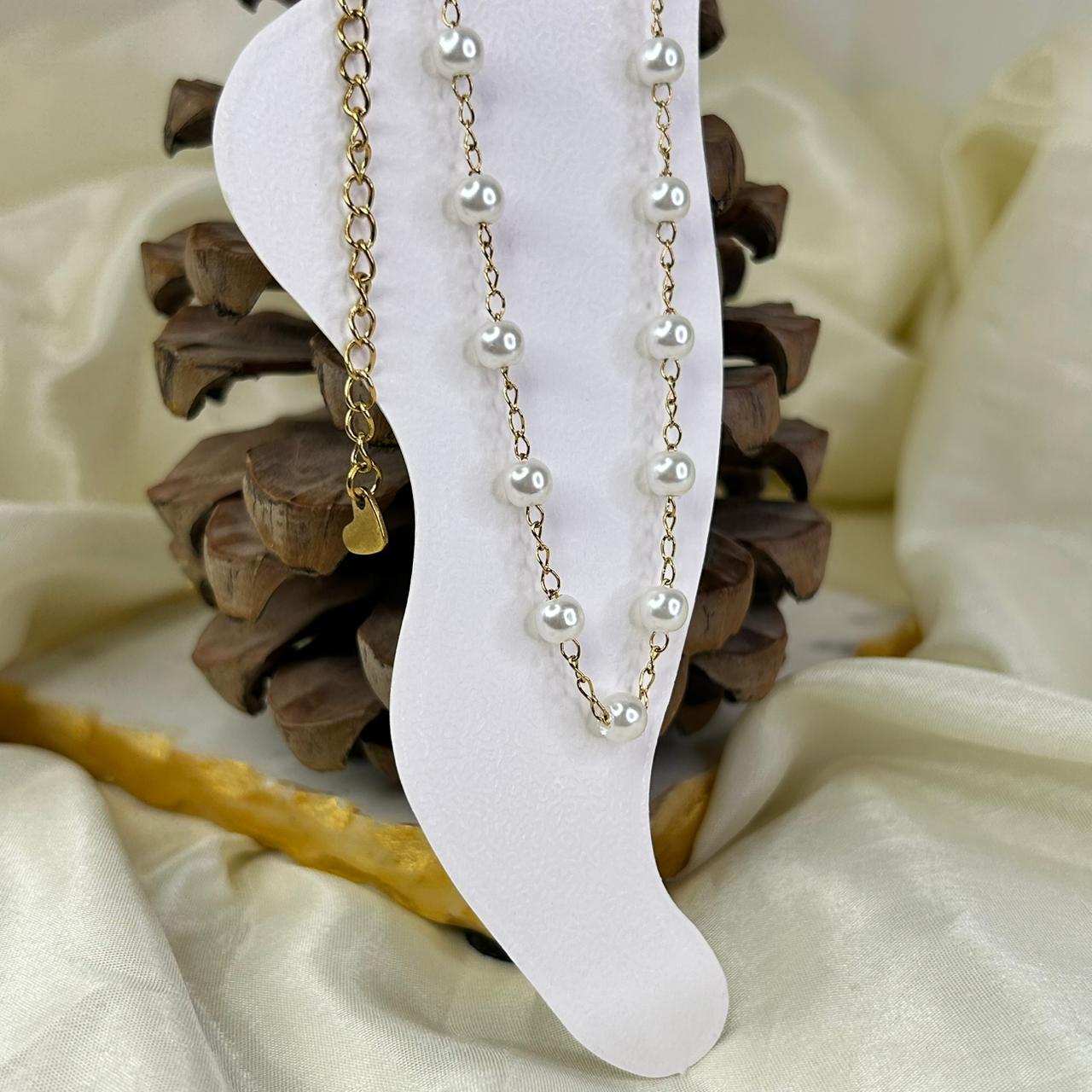 Pearl moon Anklet