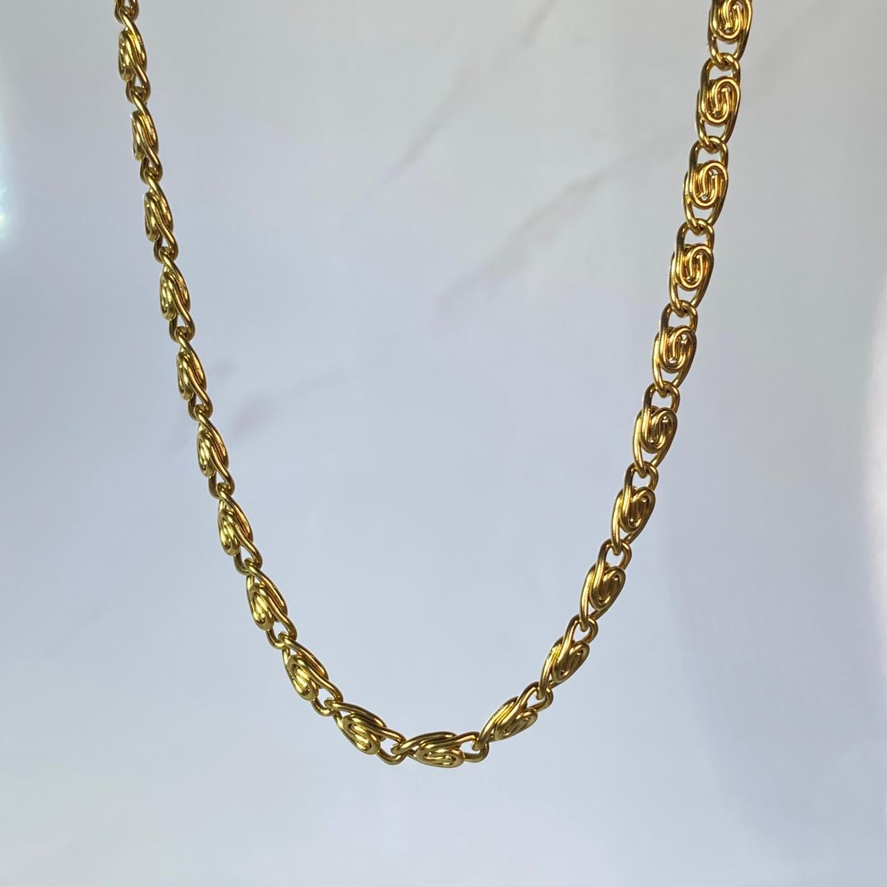 Poseidon 18K Gold Plated Men's Chain