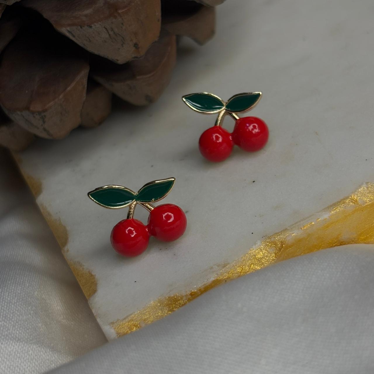 Cherry Stud Earrings