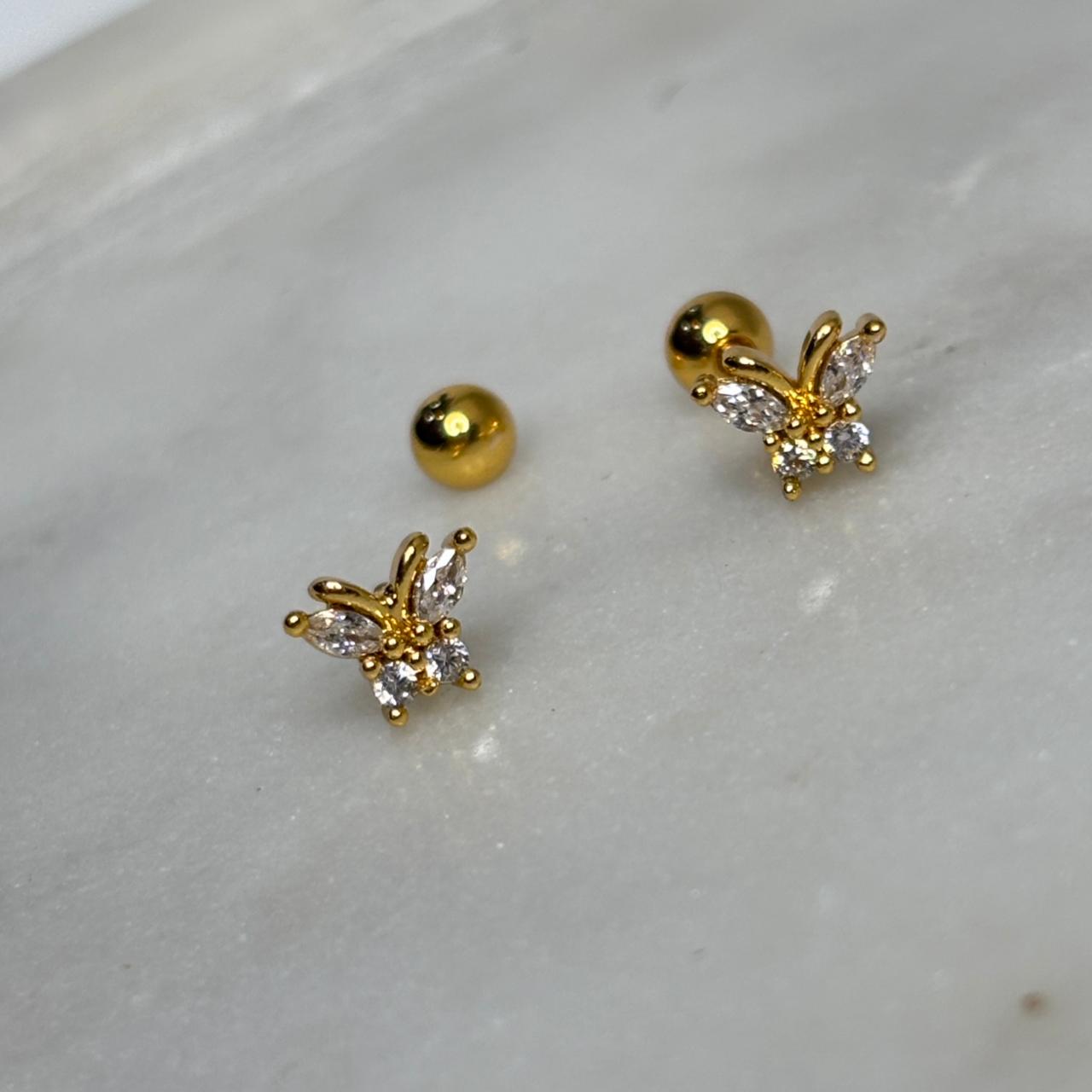 Swallowtail Flatback Earrings