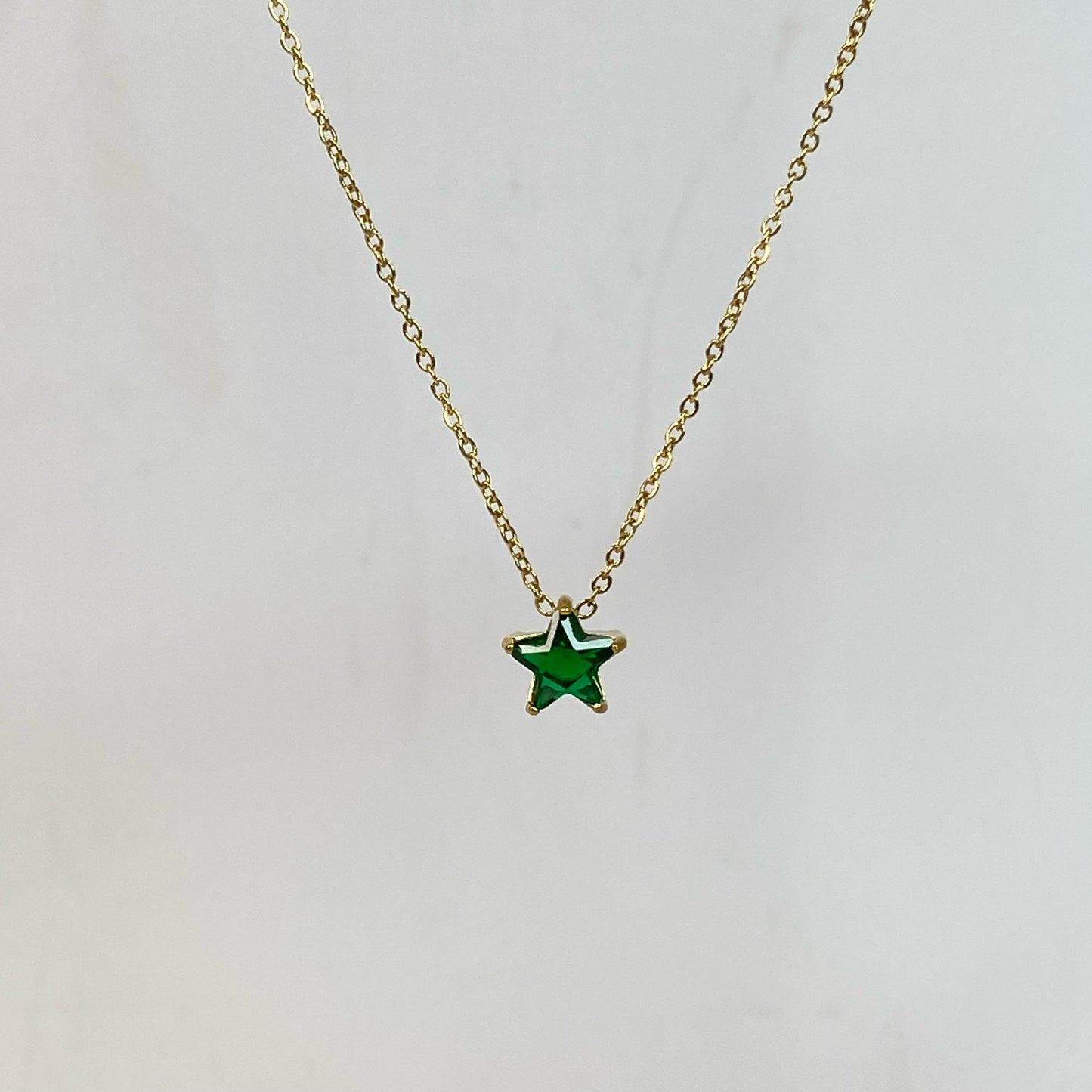 Emerald Stardust Necklace