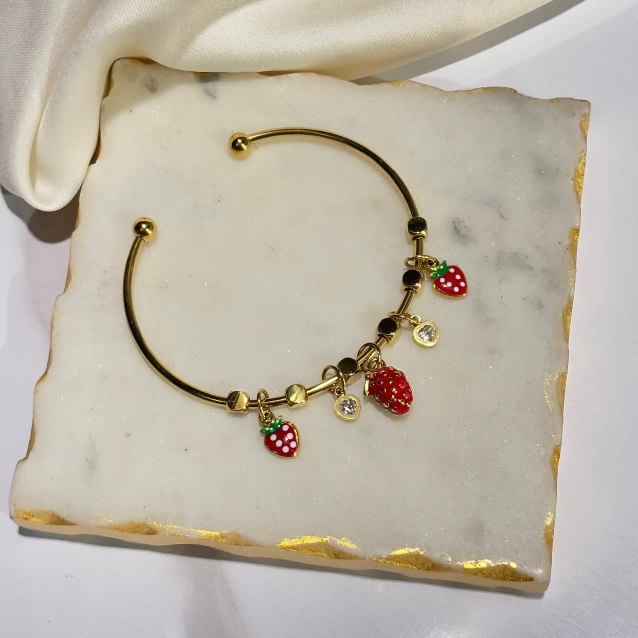 Strawberry Charm Bracelet