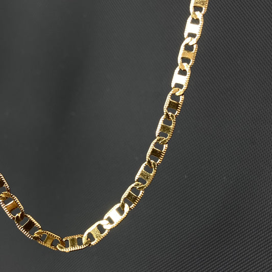 Brisk 18K Gold-Plated Men's Chain 4mm