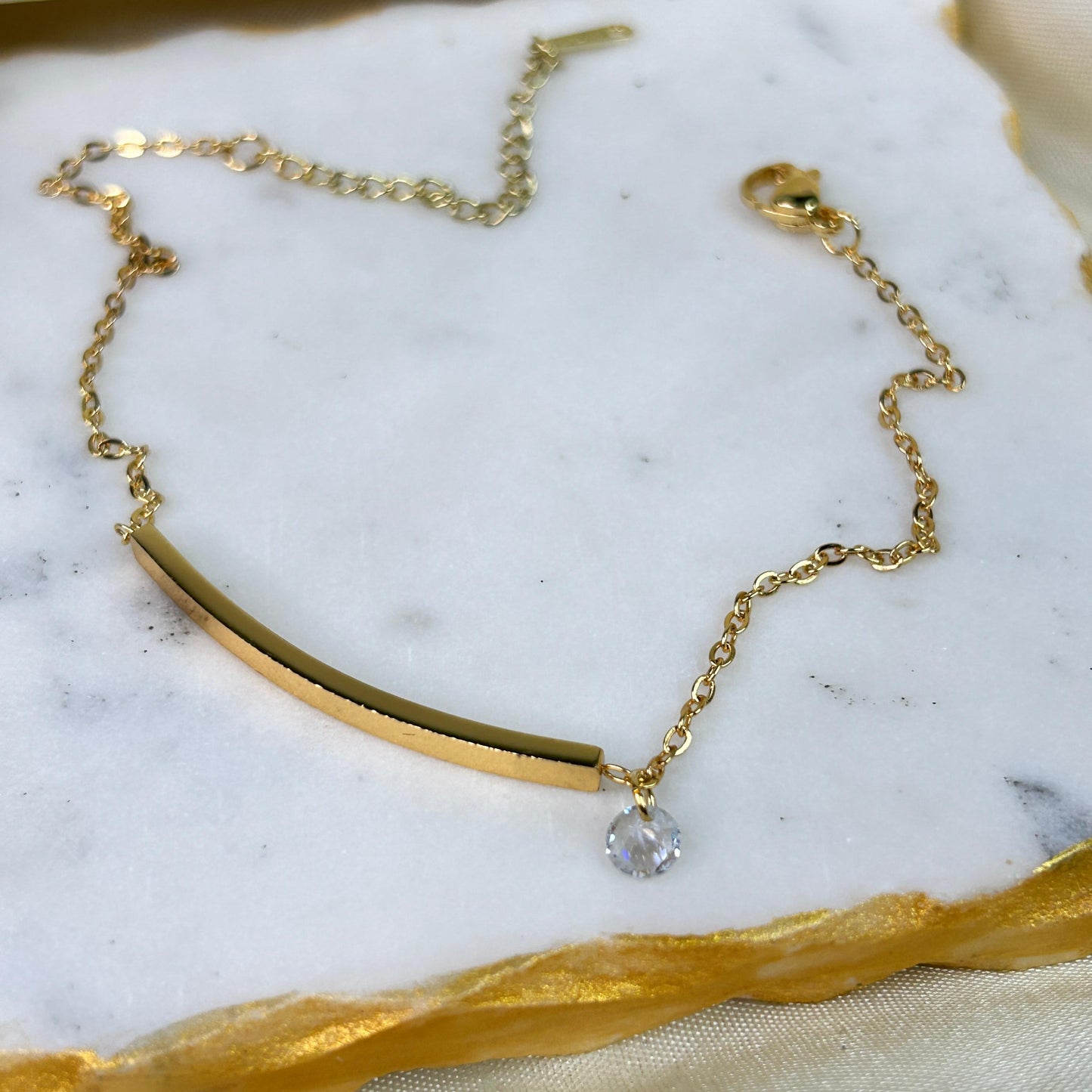 Hanging Stone Anklet