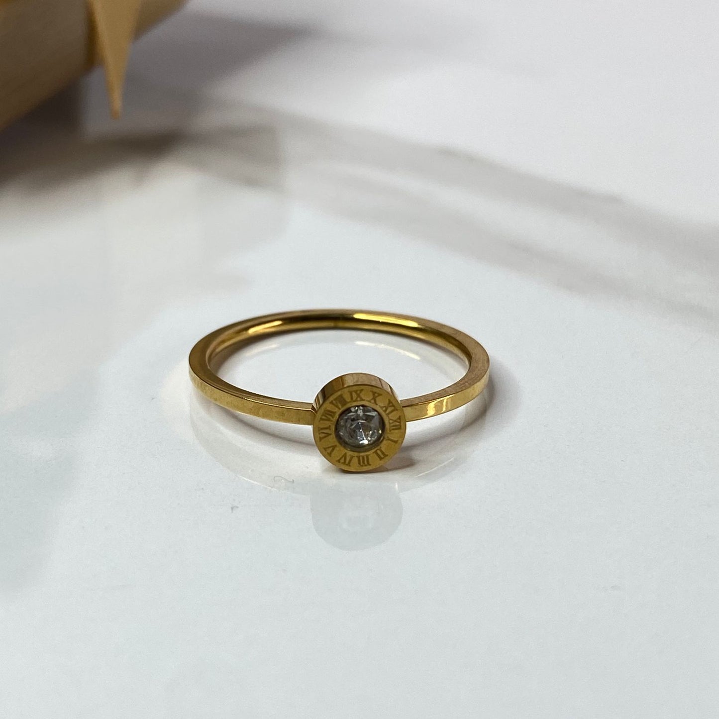 Roman Solitaire Ring