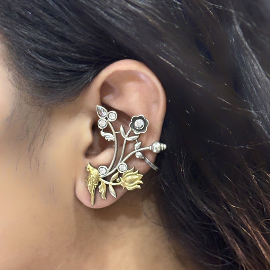 Kamal Chidiya Dual Tone Earring Cuffs