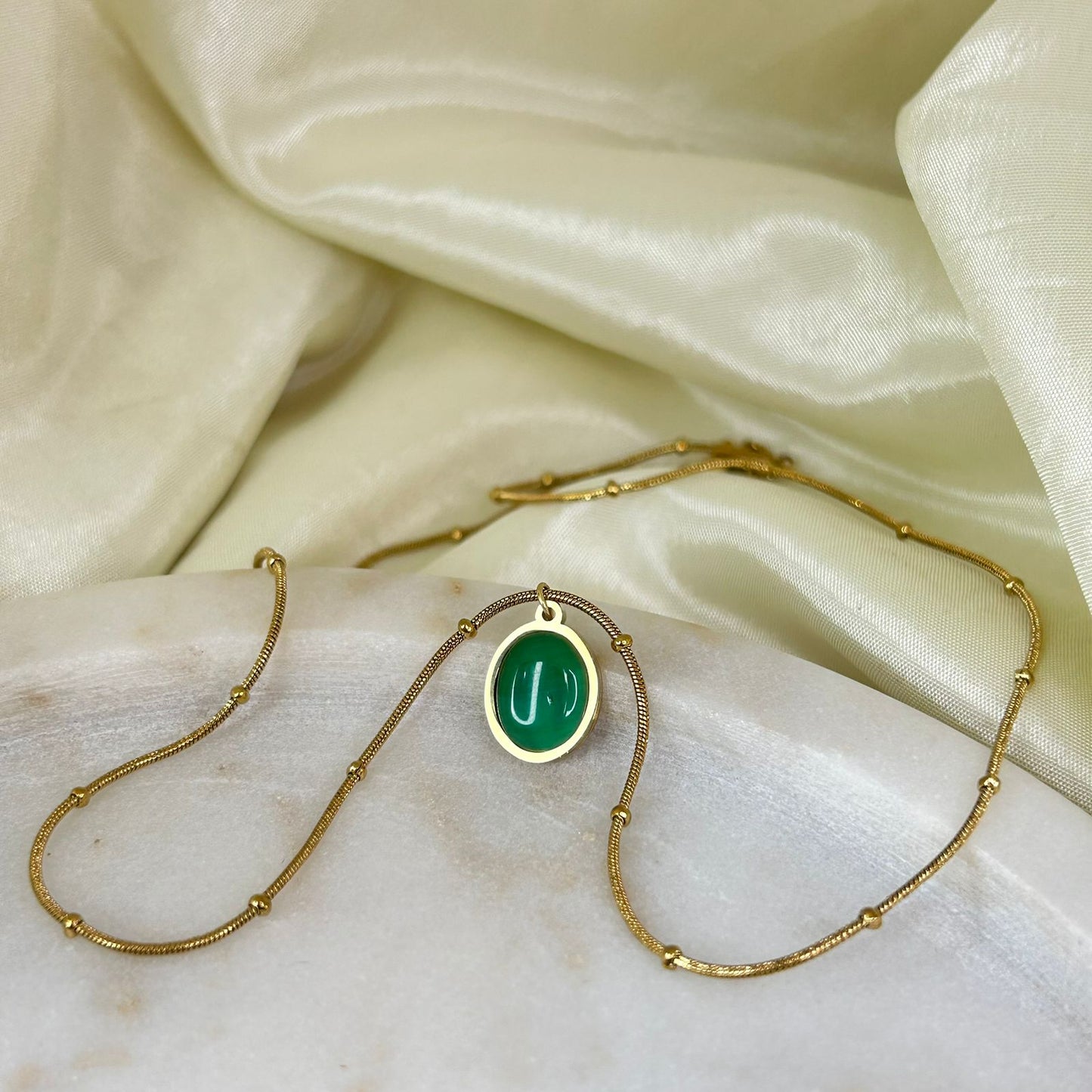 Emerald Opal Necklace