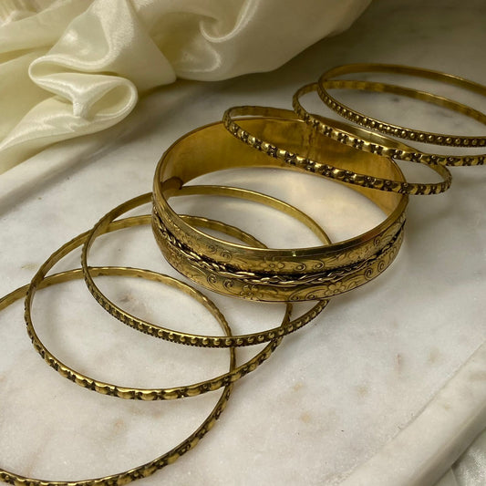 Meher Brass Bangles Set