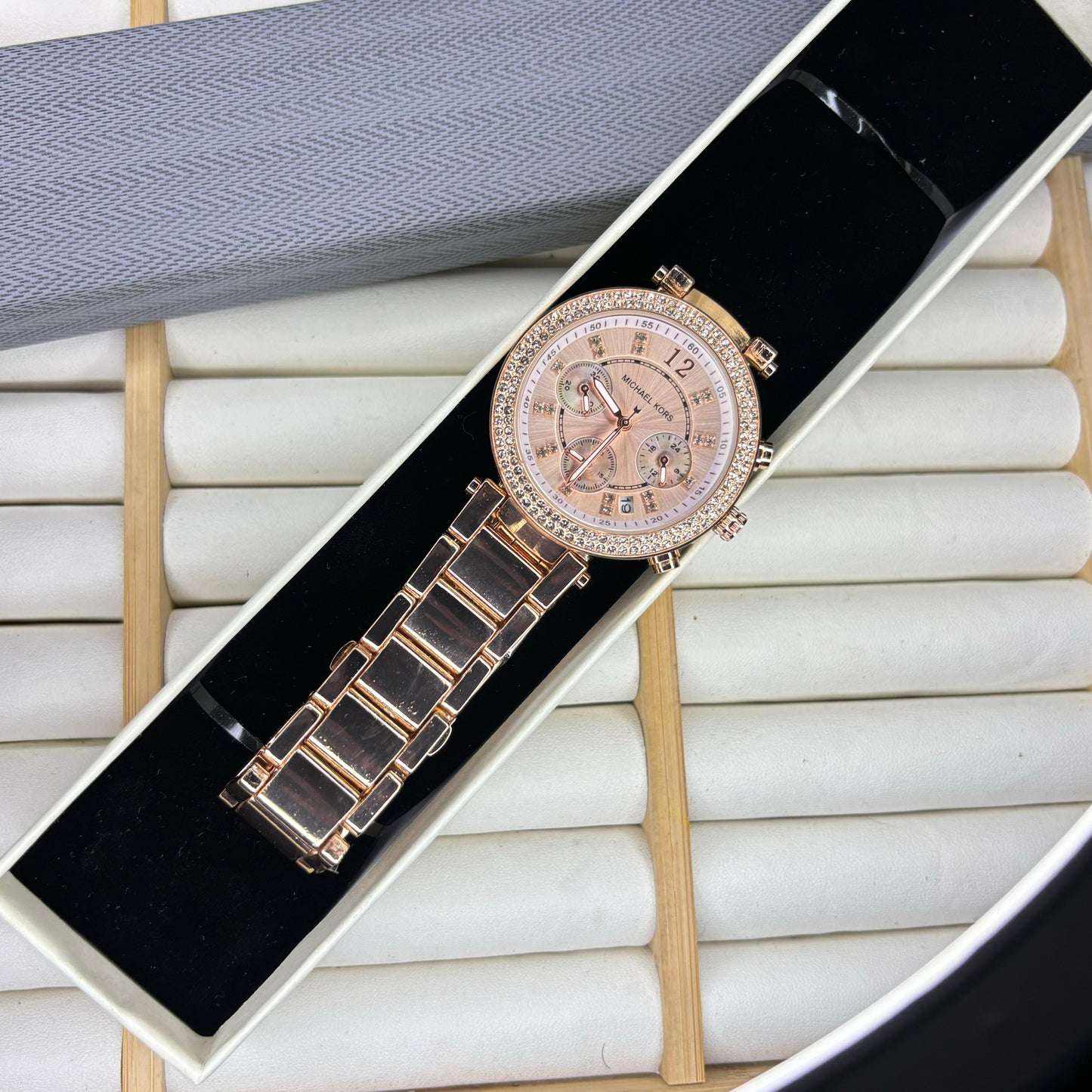 MK Rose Gold Dial Watch