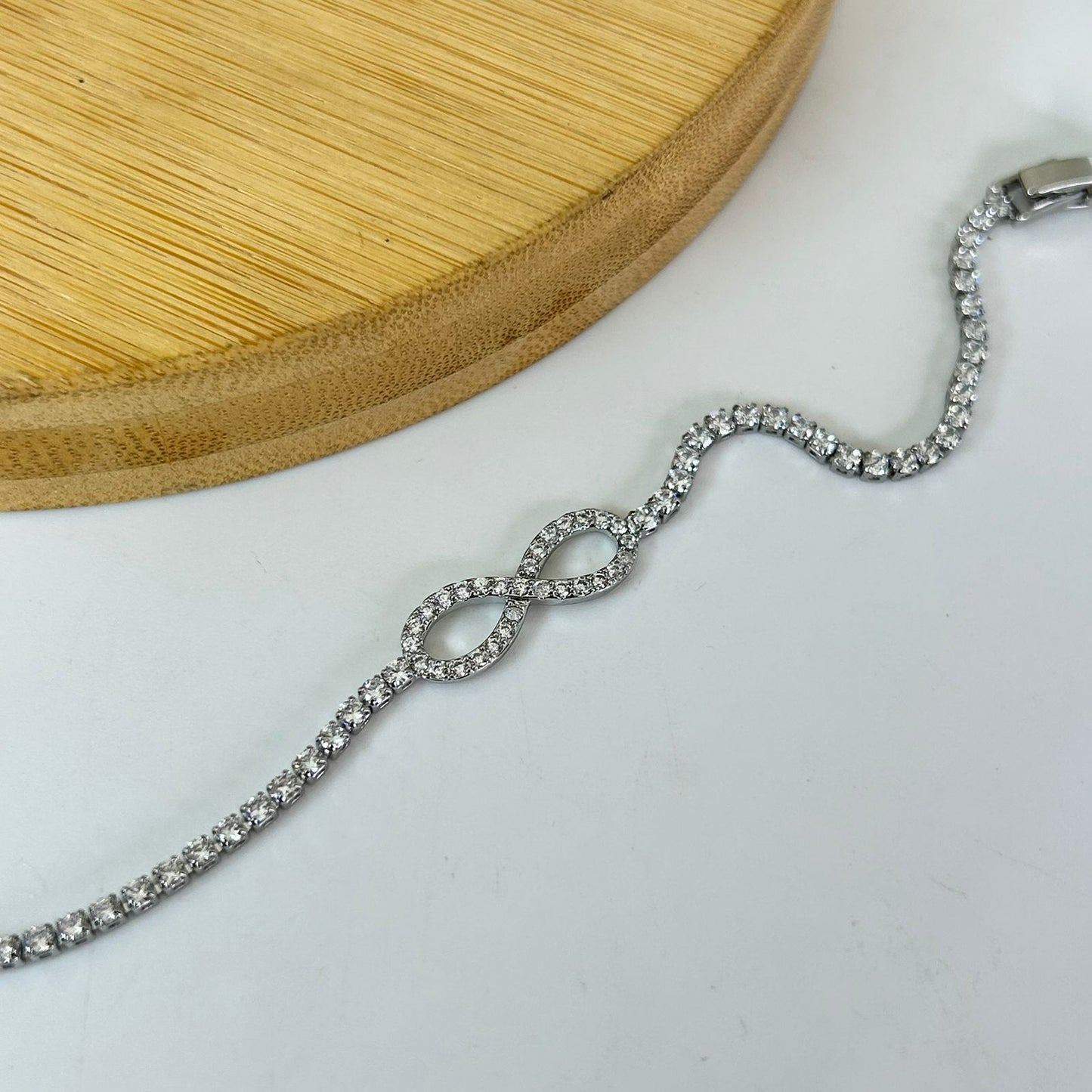 Silver Infinity Tennis Bracelet