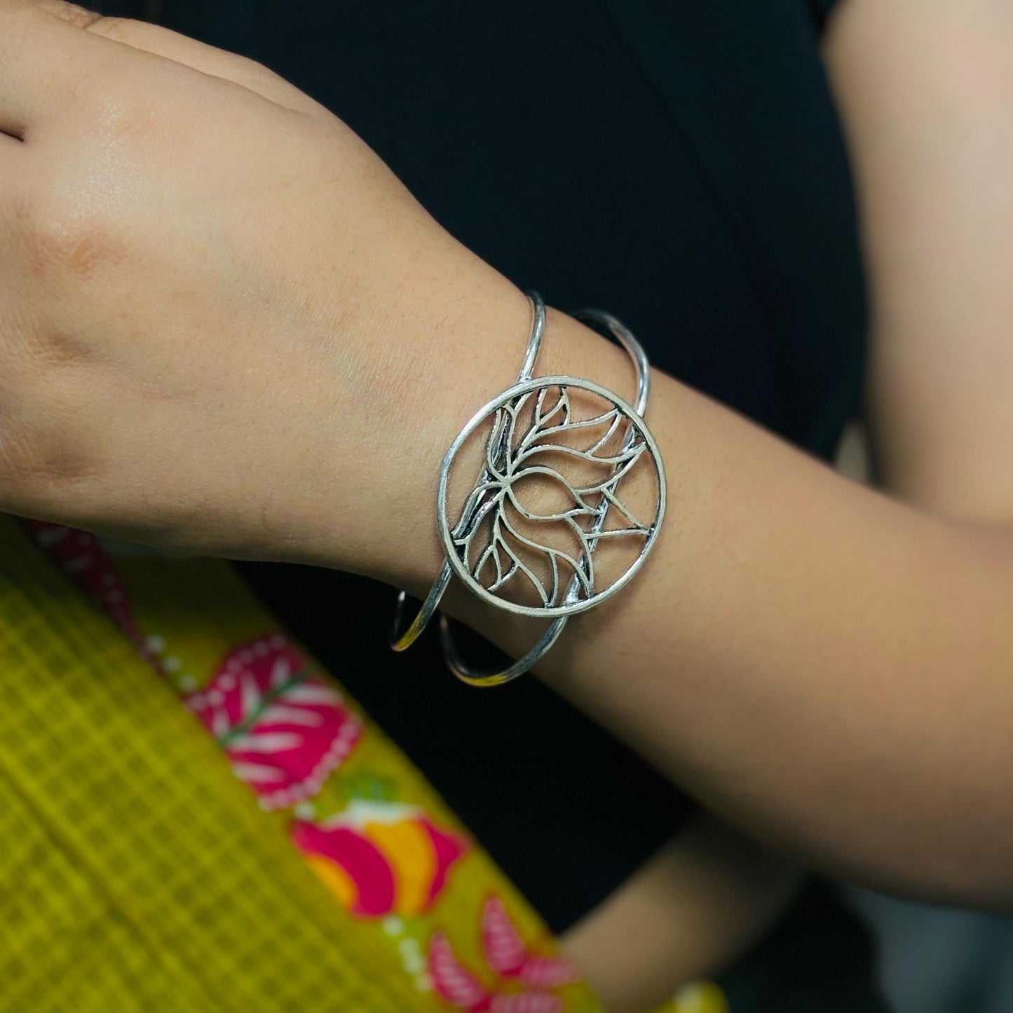 Kamal Adjustable German Silver Bracelet