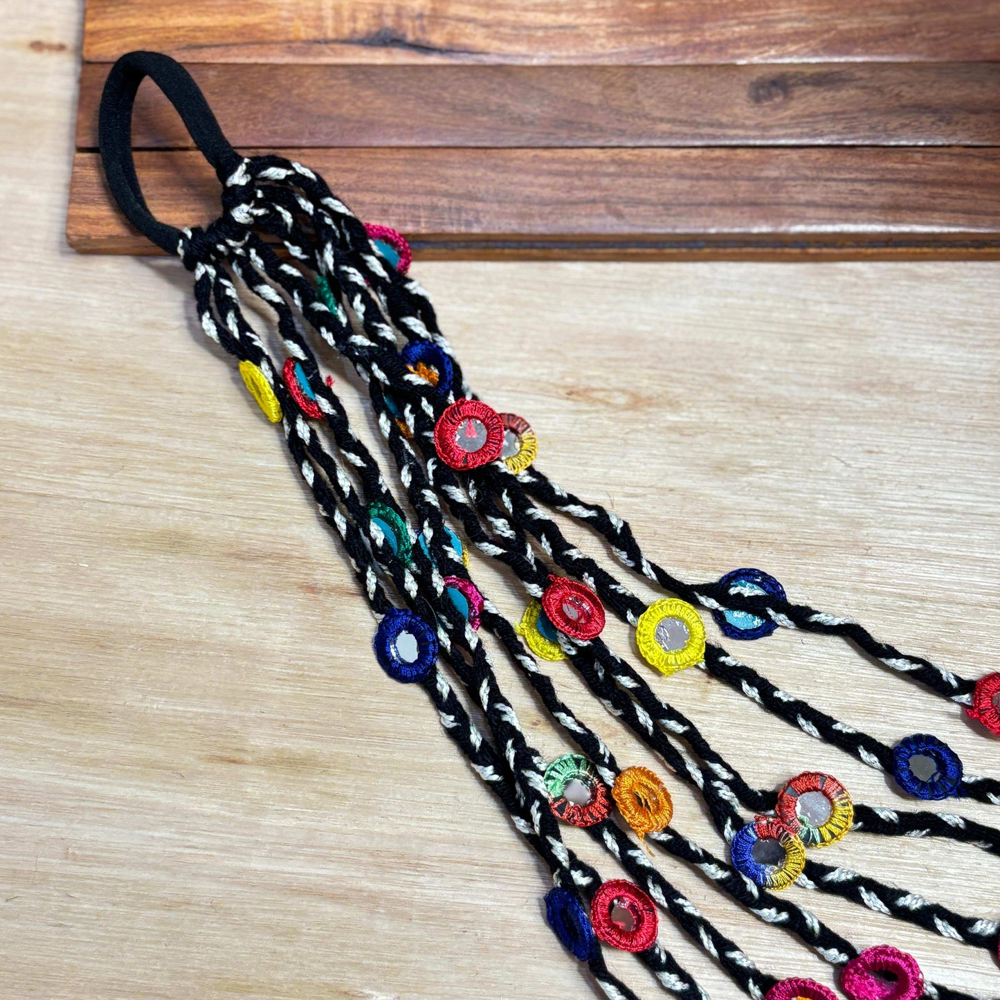 Black Mirror Work Premium Tassle Hairtie