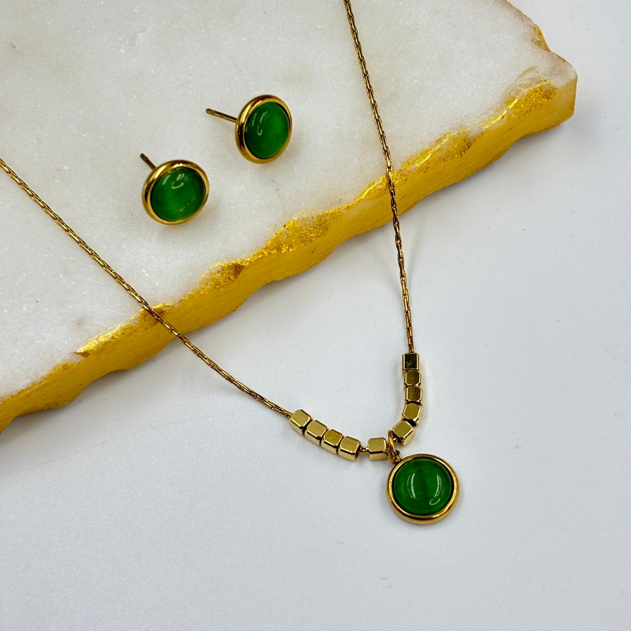 Olive Spark Jewellery Set