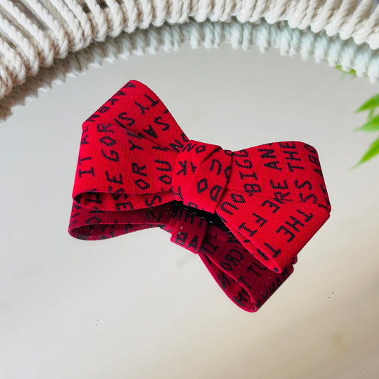 Alphabet Little Bow Clip