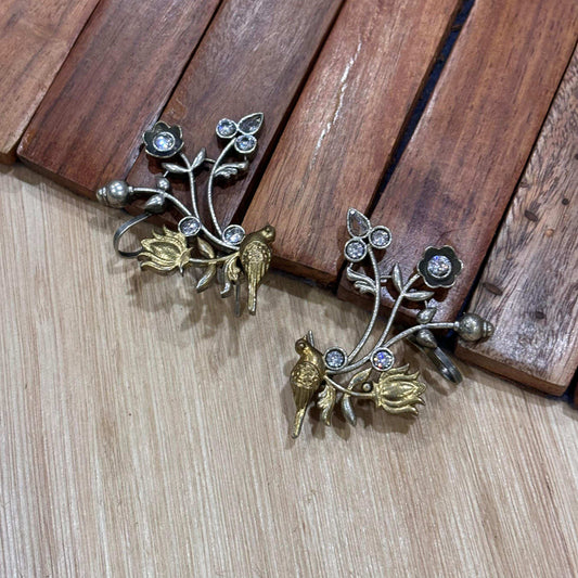 Kamal Chidiya Dual Tone Earring Cuffs