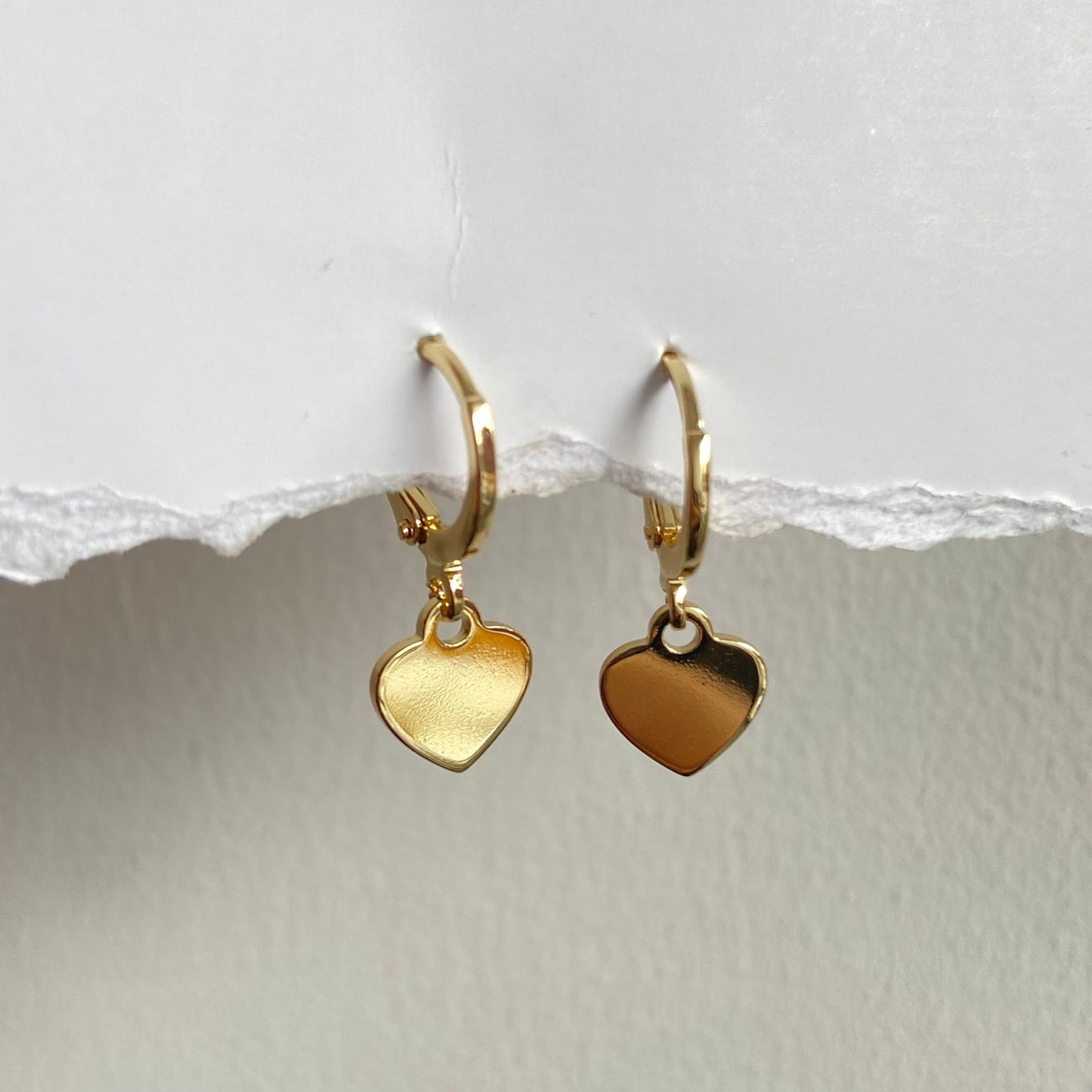 Heart Huggies Earrings