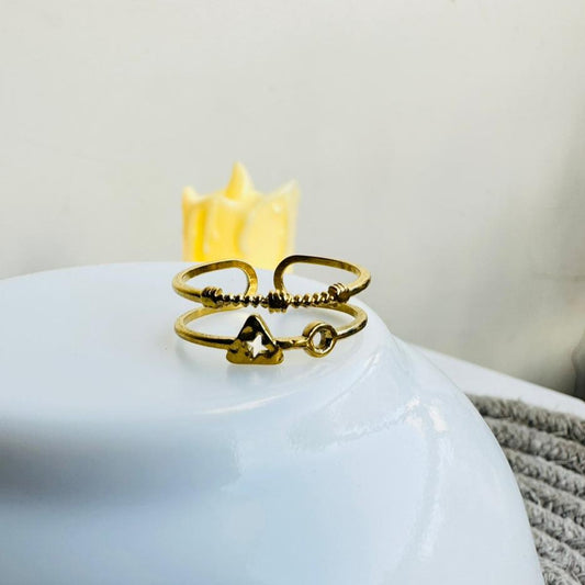 anti tarnish rose gold ring wave ring adjustable anti tarnish jewelry korean ring daily wear ring minimal ring round statement gold plated daily wear rings 18k gold plated celebrity rings golden rings golden chunky ring band ring diamond ring lavender jewels lavender jewelry lavender official