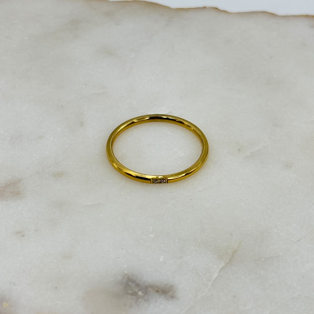 Sleek Stone Ring
