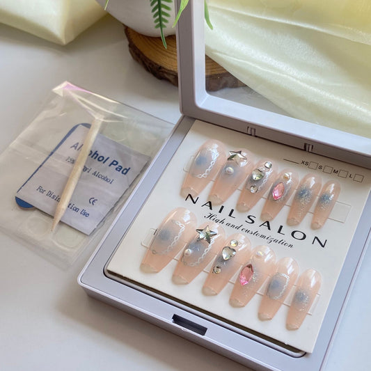 Salon Gel Stick On nails 12