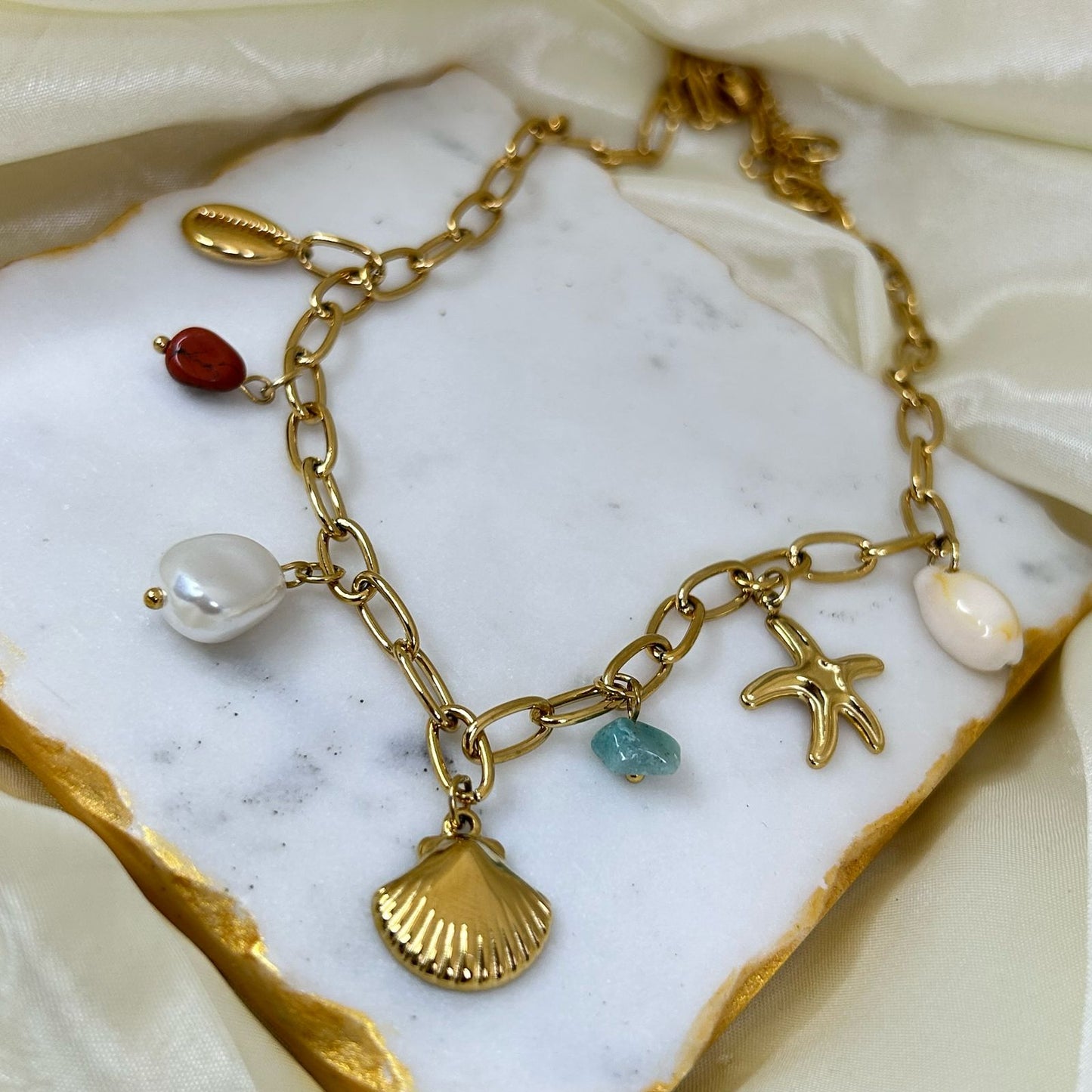 Selena Beach Charm Necklace