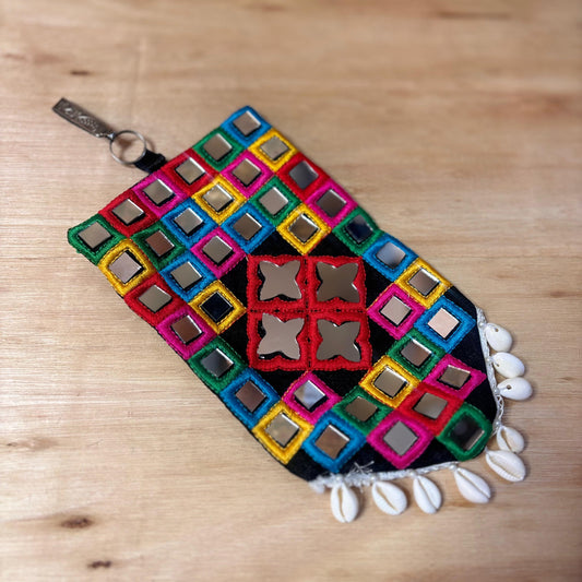 Mirror Diamond Waist Hanging Pouch
