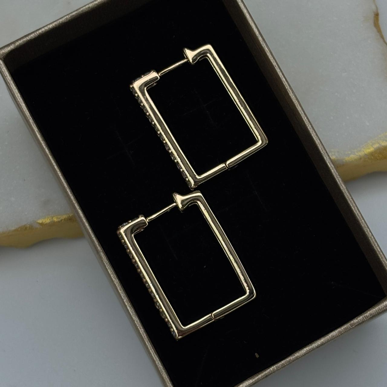 Luxe Edge Hoop Earrings